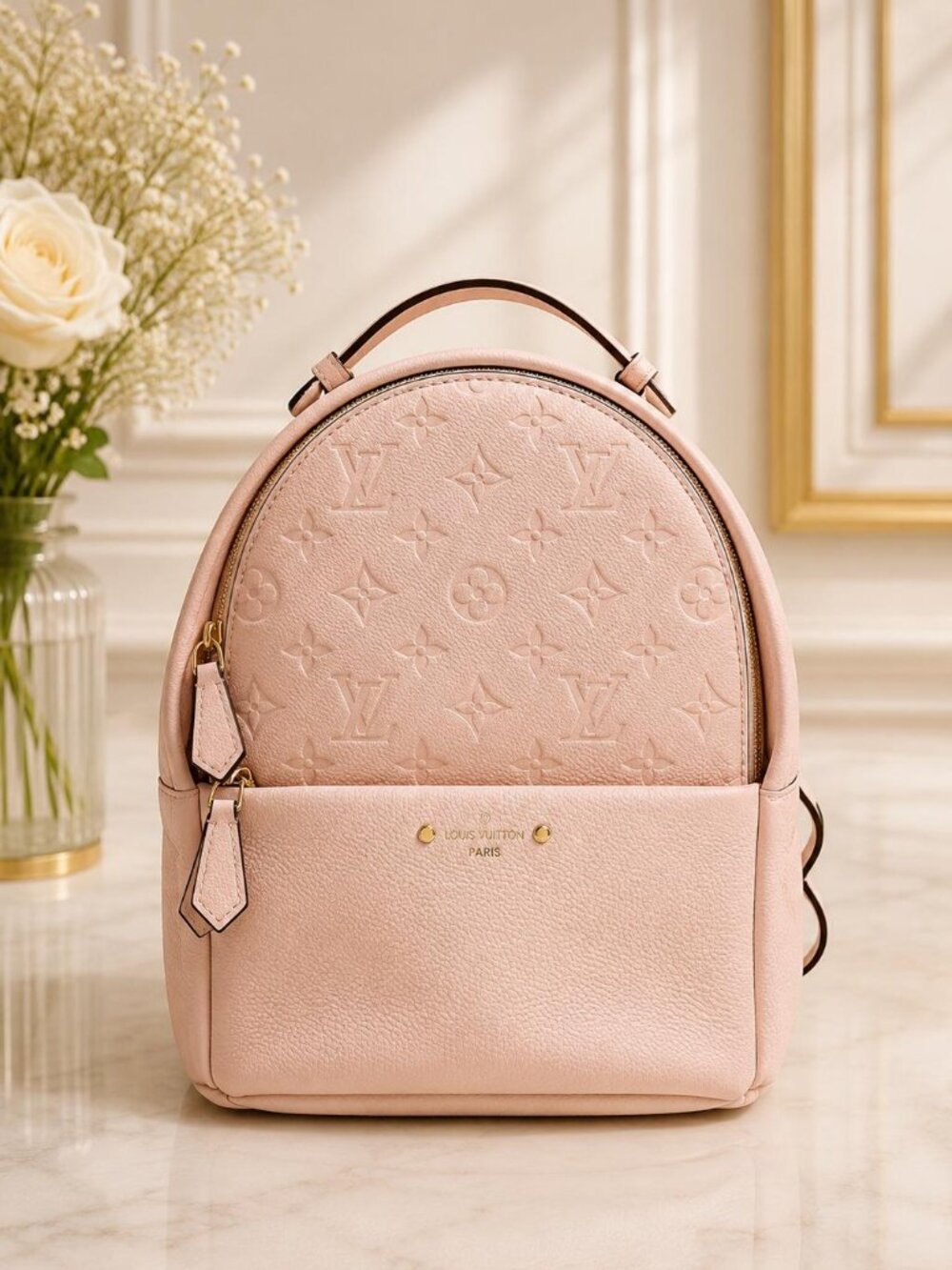 Louis Vuitton Blush Pink Monogram Empreinte Mini Backpack